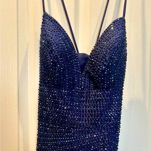 COPY - Faviana prom dress loaded with beautiful crystals, dramatic back, gorgeo…